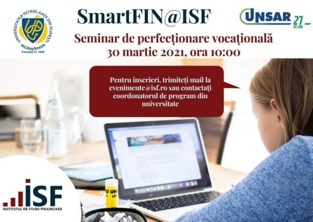 Seminar de perfecționare vocațională SmartFIN@ISF